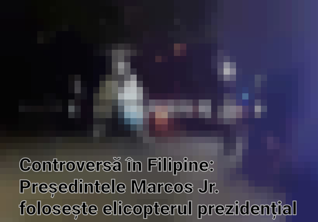 Controversă în Filipine: Președintele Marcos Jr. folosește elicopterul prezidențial pentru a ajunge la concertul Coldplay