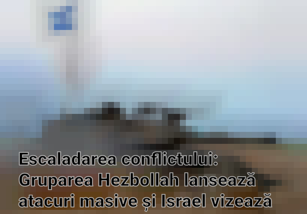 Escaladarea conflictului: Gruparea Hezbollah lansează atacuri masive și Israel vizează lider Hamas