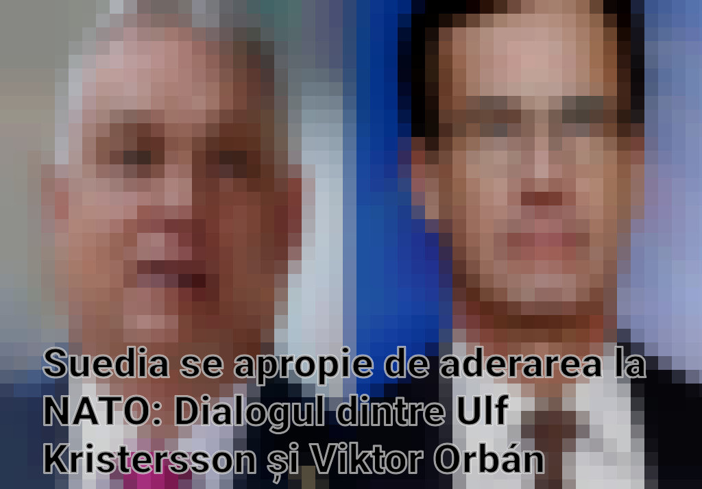 Suedia se apropie de aderarea la NATO: Dialogul dintre Ulf Kristersson și Viktor Orbán poate deschide ultima poartă Imagini