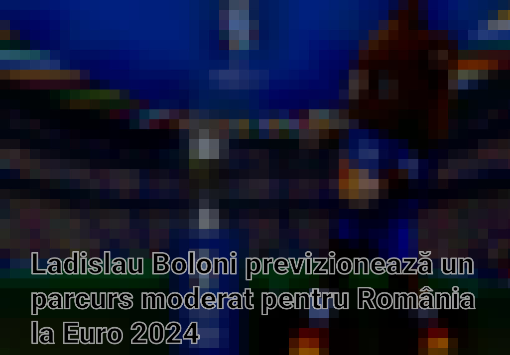 Ladislau Boloni previzionează un parcurs moderat pentru România la Euro 2024 Imagini