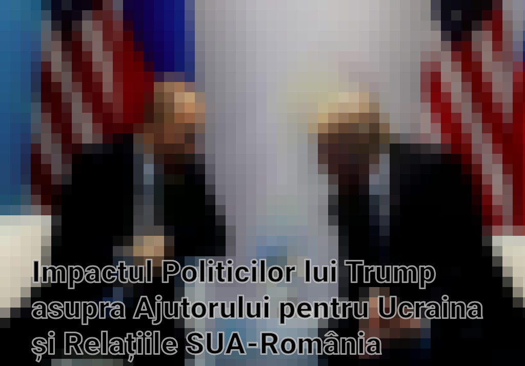 Impactul Politicilor lui Trump asupra Ajutorului pentru Ucraina și Relațiile SUA-România Imagini