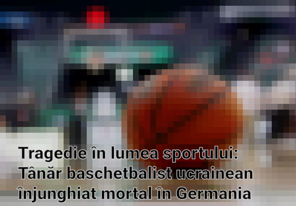 Tragedie în lumea sportului: Tânăr baschetbalist ucrainean înjunghiat mortal în Germania