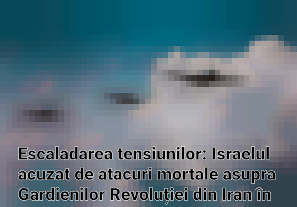 Escaladarea tensiunilor: Israelul acuzat de atacuri mortale asupra Gardienilor Revoluției din Iran în Siria Imagini