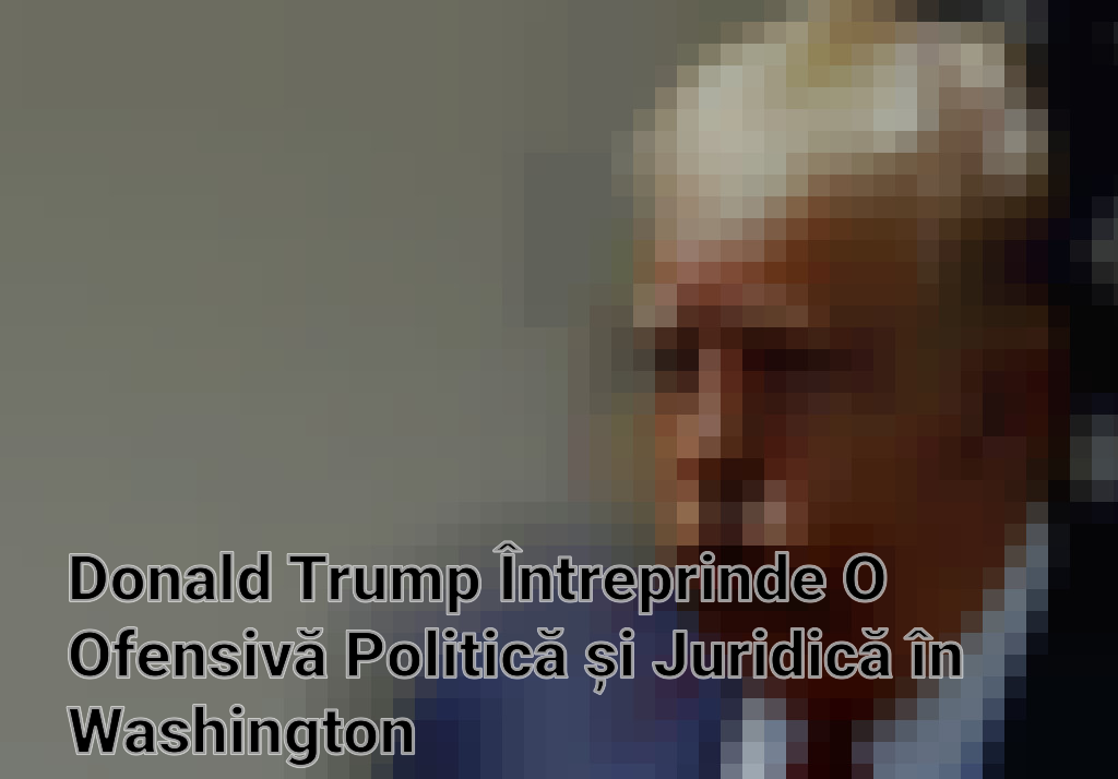 Donald Trump Întreprinde O Ofensivă Politică și Juridică în Washington