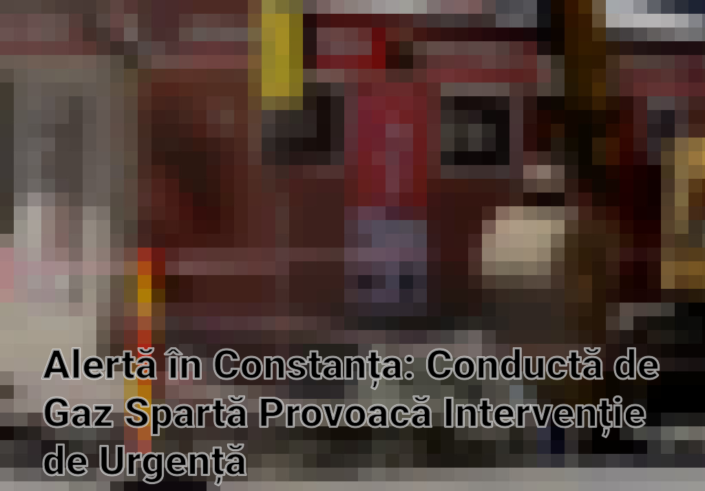 Alertă în Constanța: Conductă de Gaz Spartă Provoacă Intervenție de Urgență Imagini