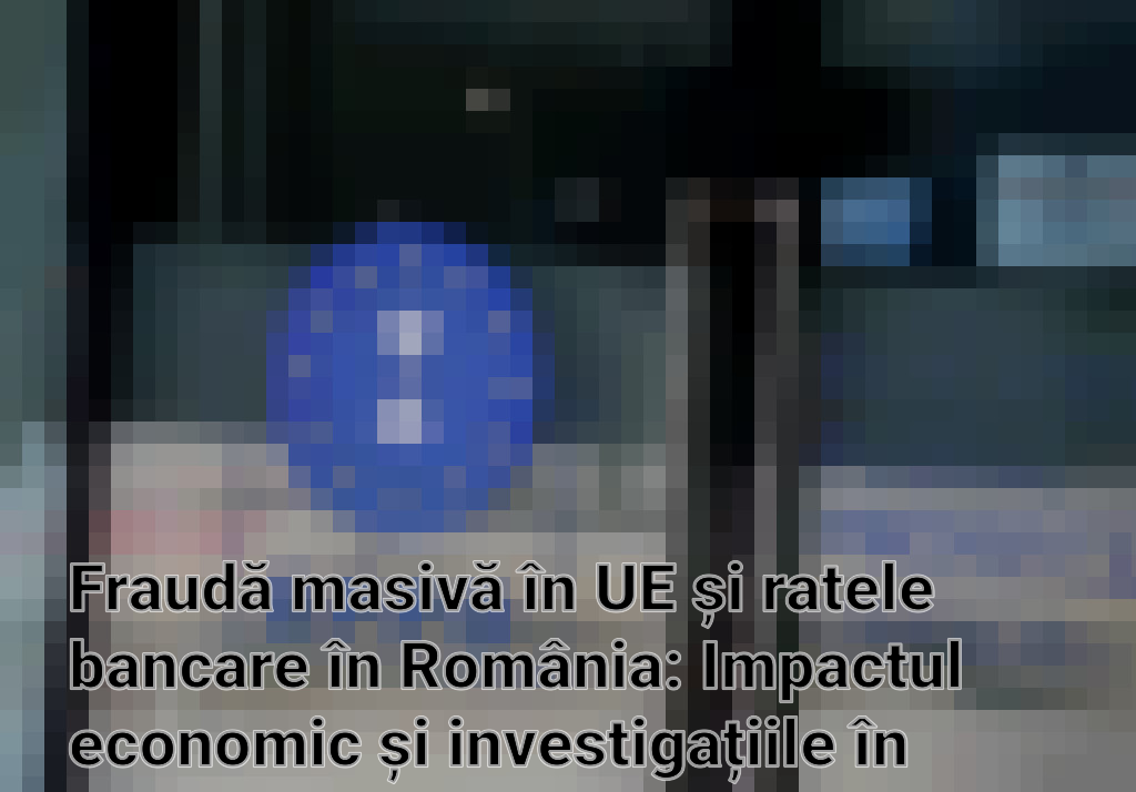 Fraudă masivă în UE și ratele bancare în România: Impactul economic și investigațiile în desfășurare