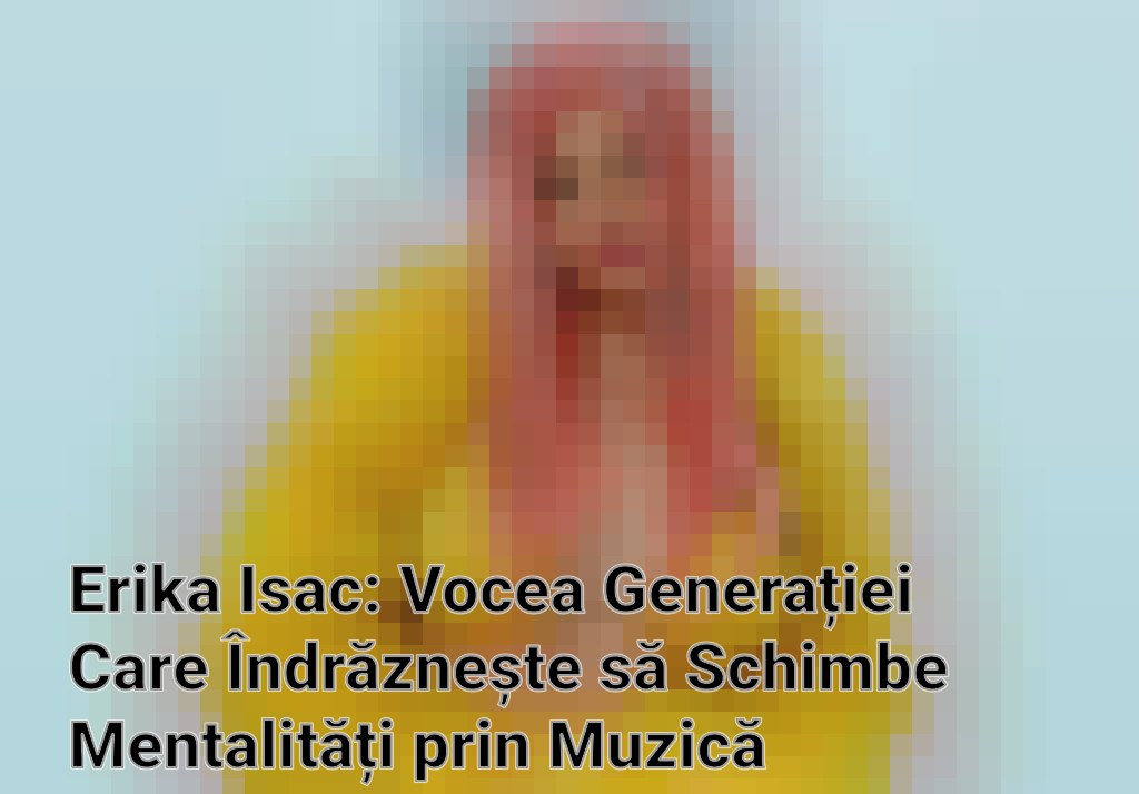 Erika Isac: Vocea Generației Care Îndrăznește să Schimbe Mentalități prin Muzică