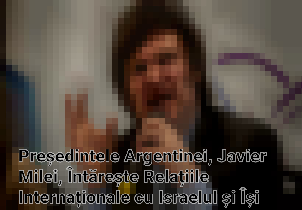 Președintele Argentinei, Javier Milei, Întărește Relațiile Internaționale cu Israelul și Își Afirmă Sprijinul Imagini