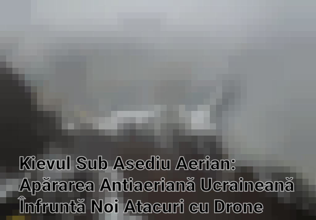 Kievul Sub Asediu Aerian: Apărarea Antiaeriană Ucraineană Înfruntă Noi Atacuri cu Drone Rusești Imagini