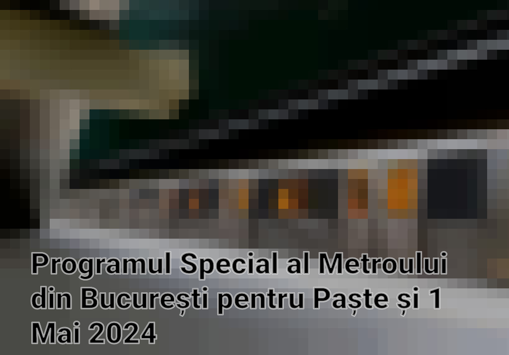 Programul Special al Metroului din București pentru Paște și 1 Mai 2024