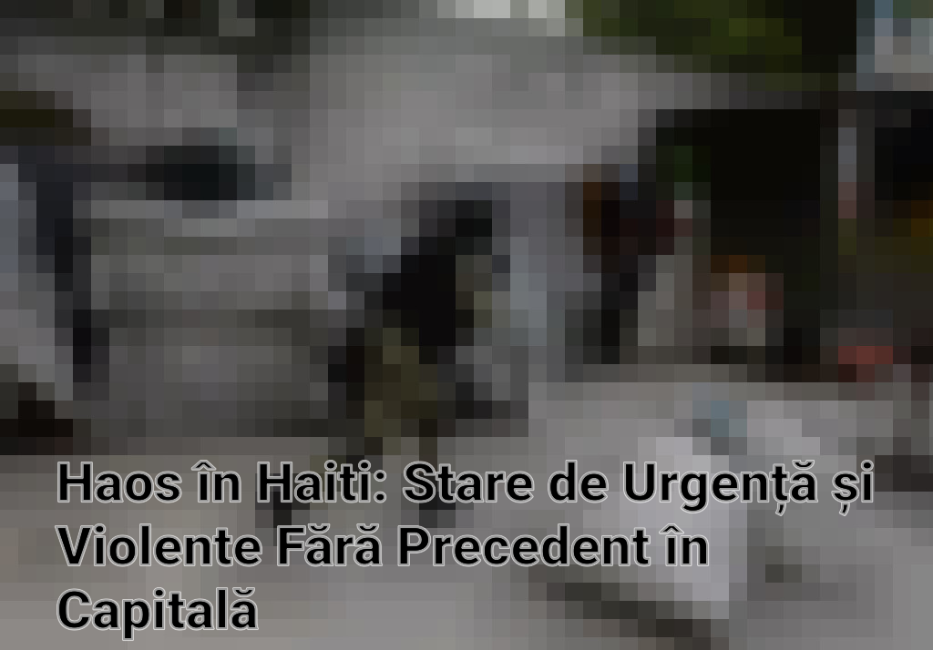 Haos în Haiti: Stare de Urgență și Violente Fără Precedent în Capitală Imagini