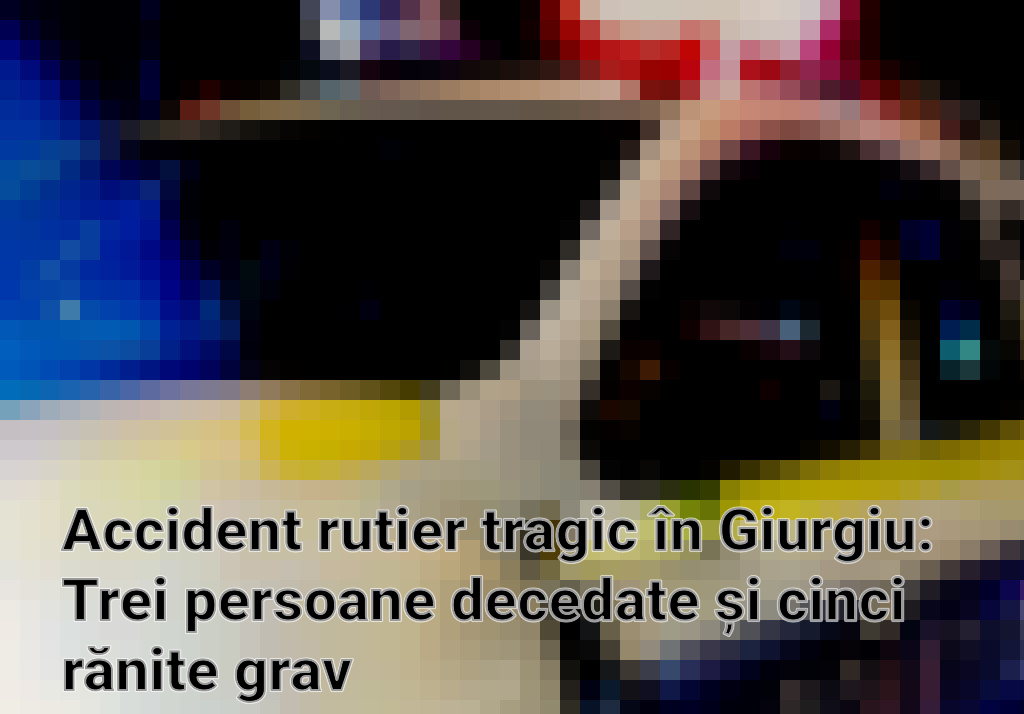 Accident rutier tragic în Giurgiu: Trei persoane decedate și cinci rănite grav Imagini