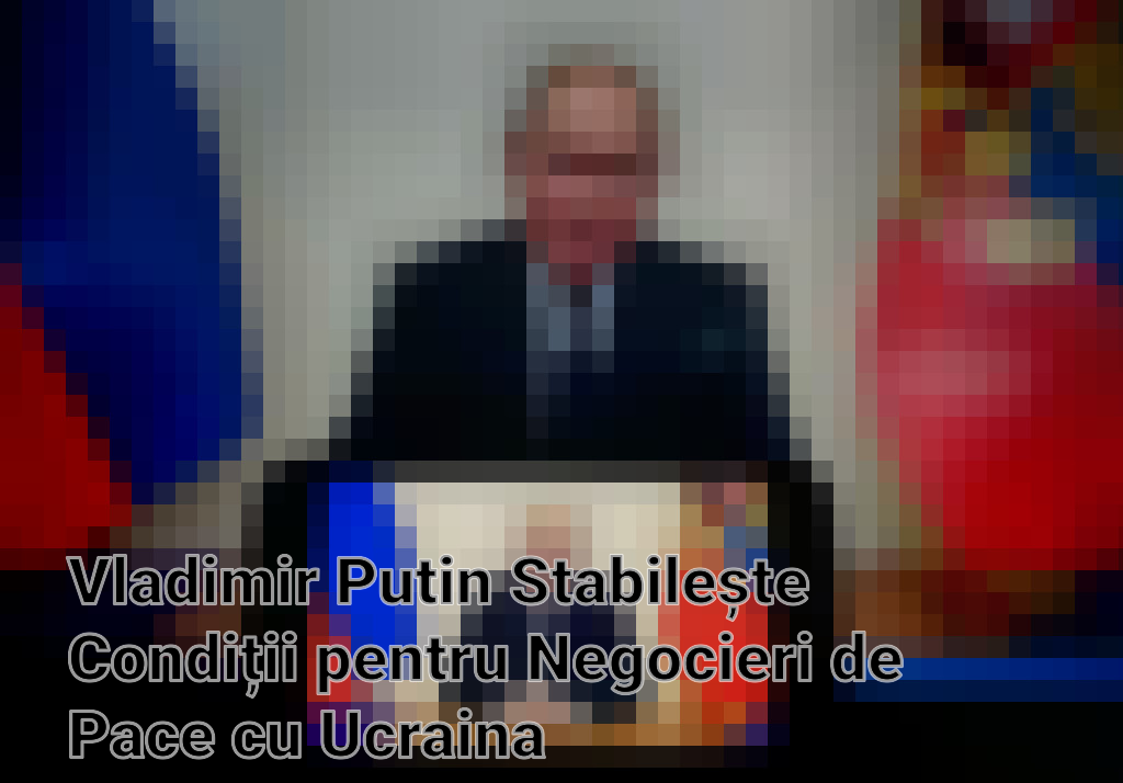 Vladimir Putin Stabilește Condiții pentru Negocieri de Pace cu Ucraina