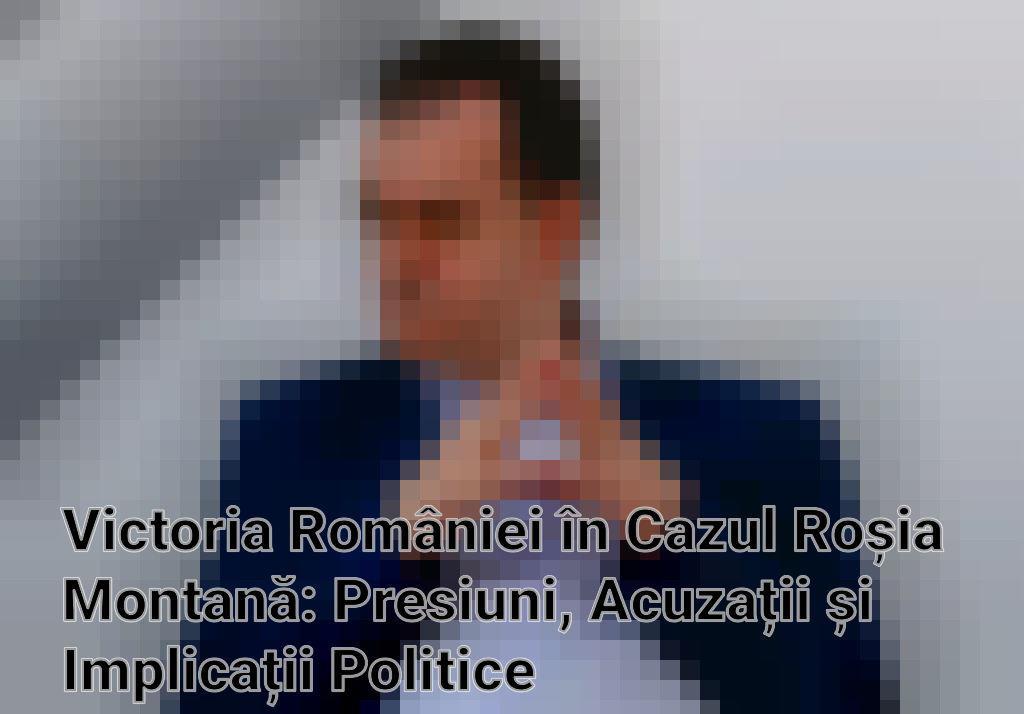 Victoria României în Cazul Roșia Montană: Presiuni, Acuzații și Implicații Politice Imagini