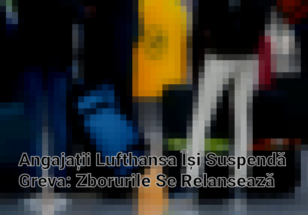 Angajații Lufthansa Își Suspendă Greva: Zborurile Se Relansează Imagini
