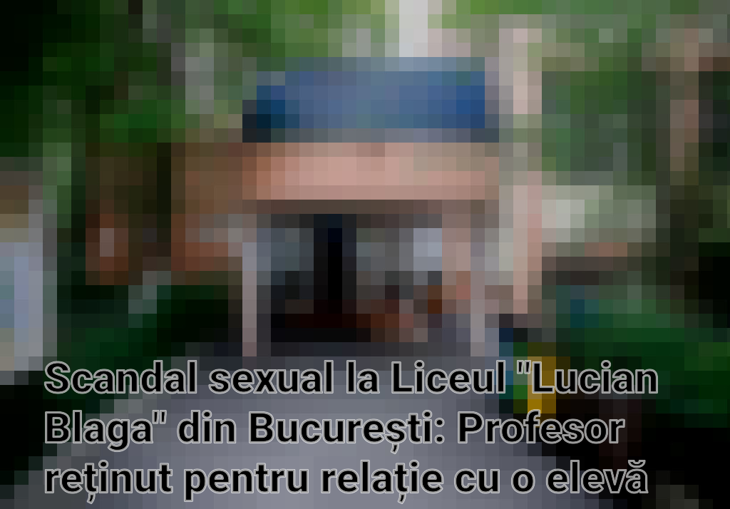 Scandal sexual la Liceul "Lucian Blaga" din București: Profesor reținut pentru relație cu o elevă Imagini