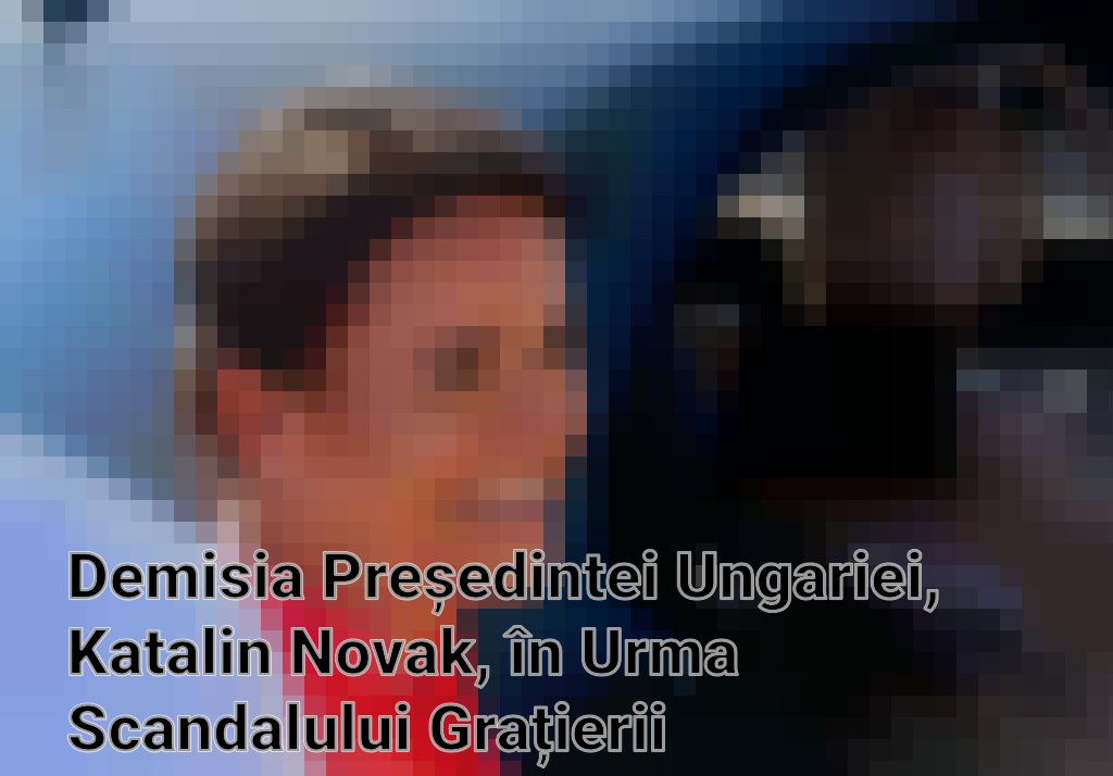 Demisia Președintei Ungariei, Katalin Novak, în Urma Scandalului Grațierii Imagini