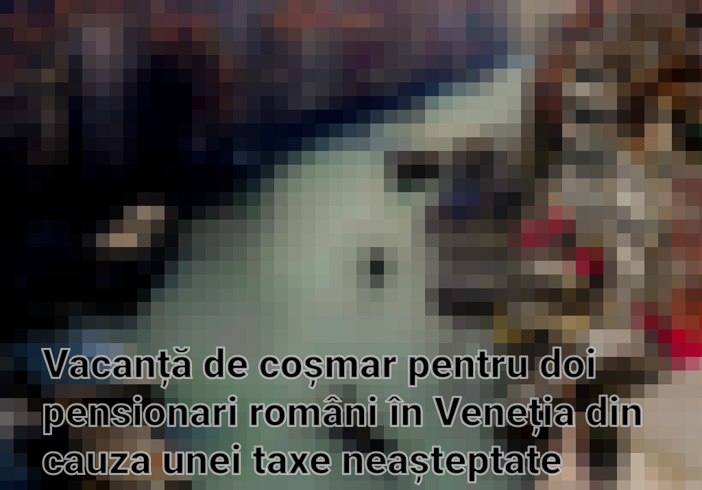 Vacanță de coșmar pentru doi pensionari români în Veneția din cauza unei taxe neașteptate