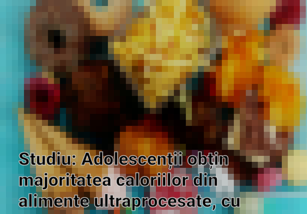 Studiu: Adolescenții obțin majoritatea caloriilor din alimente ultraprocesate, cu riscuri majore pentru sănătate Imagini