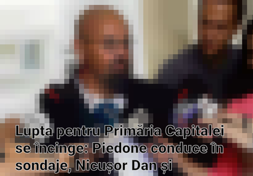 Lupta pentru Primăria Capitalei se încinge: Piedone conduce în sondaje, Nicușor Dan și PSD-PNL în căutarea strategiei câștigătoare Imagini