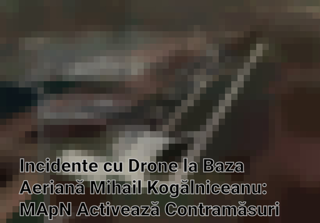 Incidente cu Drone la Baza Aeriană Mihail Kogălniceanu: MApN Activează Contramăsuri Electronice