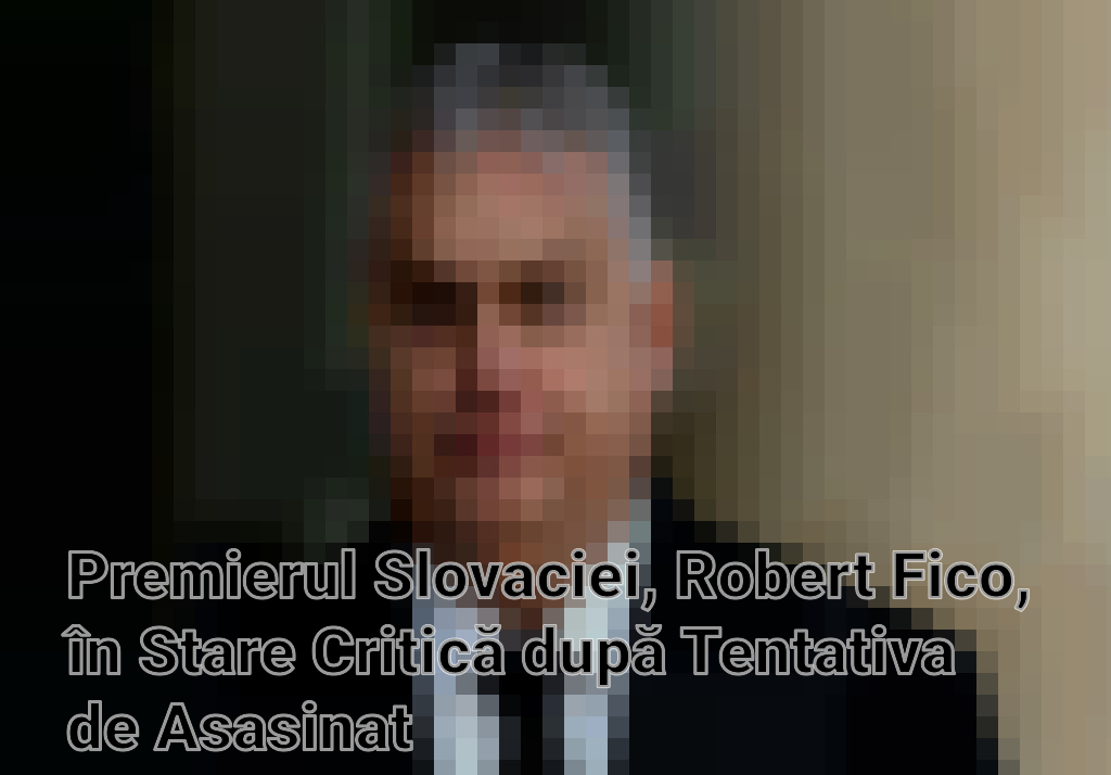 Premierul Slovaciei, Robert Fico, în Stare Critică după Tentativa de Asasinat Imagini