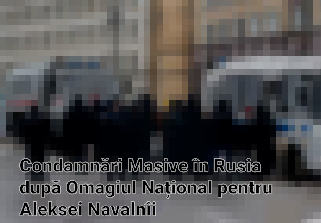 Condamnări Masive în Rusia după Omagiul Național pentru Aleksei Navalnîi Imagini