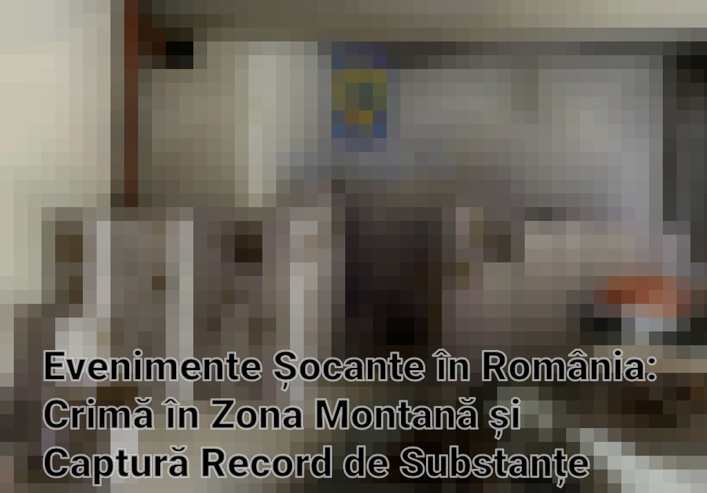 Evenimente Șocante în România: Crimă în Zona Montană și Captură Record de Substanțe Dopante Imagini