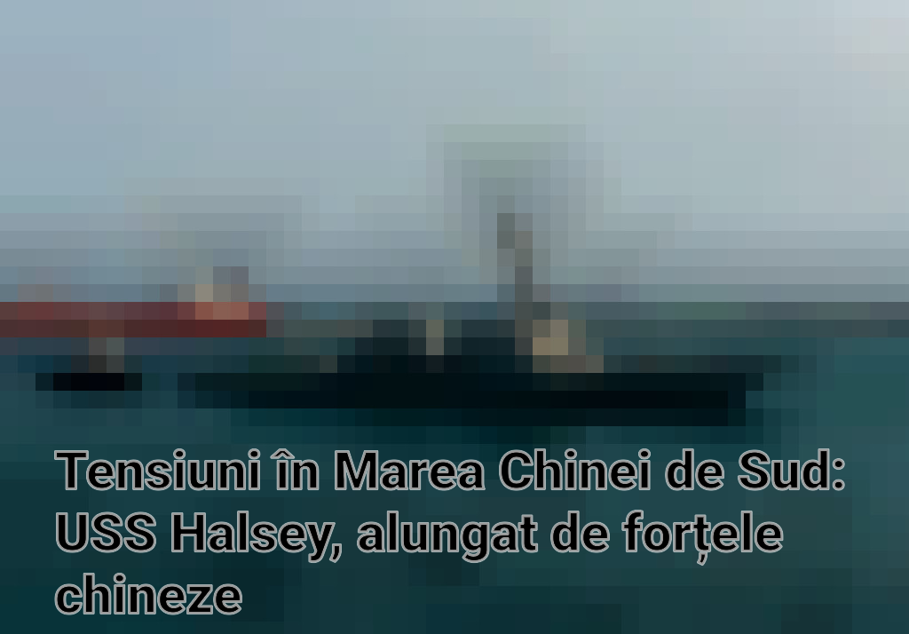 Tensiuni în Marea Chinei de Sud: USS Halsey, alungat de forțele chineze Imagini