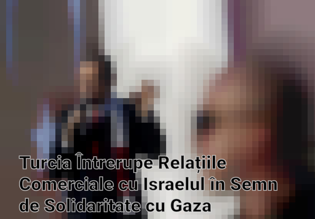 Turcia Întrerupe Relațiile Comerciale cu Israelul în Semn de Solidaritate cu Gaza Imagini