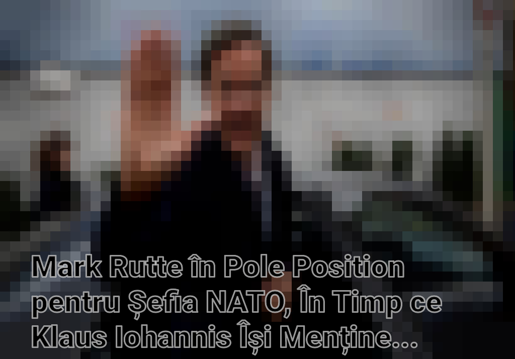 Mark Rutte în Pole Position pentru Șefia NATO, În Timp ce Klaus Iohannis Își Menține Candidatura Imagini