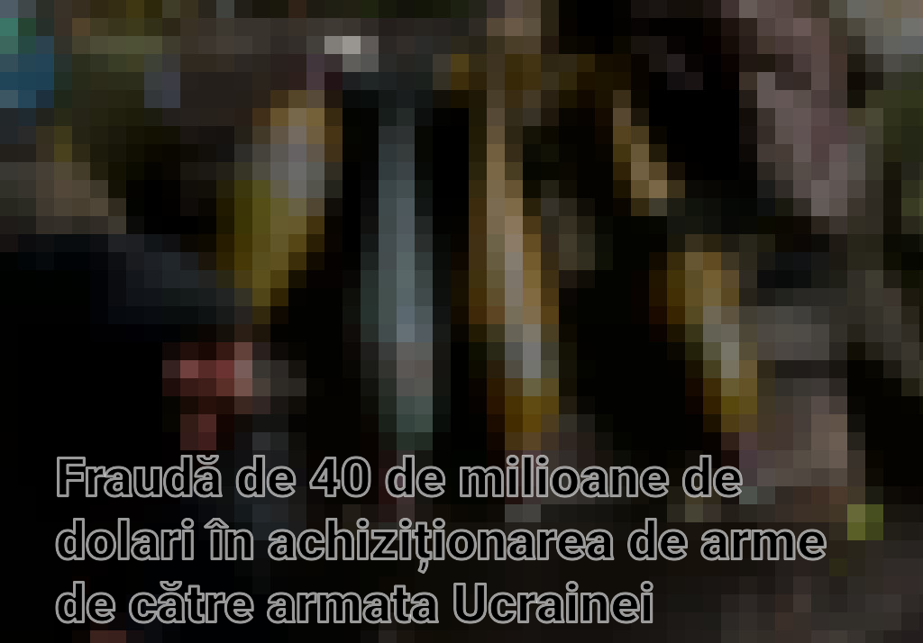Fraudă de 40 de milioane de dolari în achiziționarea de arme de către armata Ucrainei Imagini