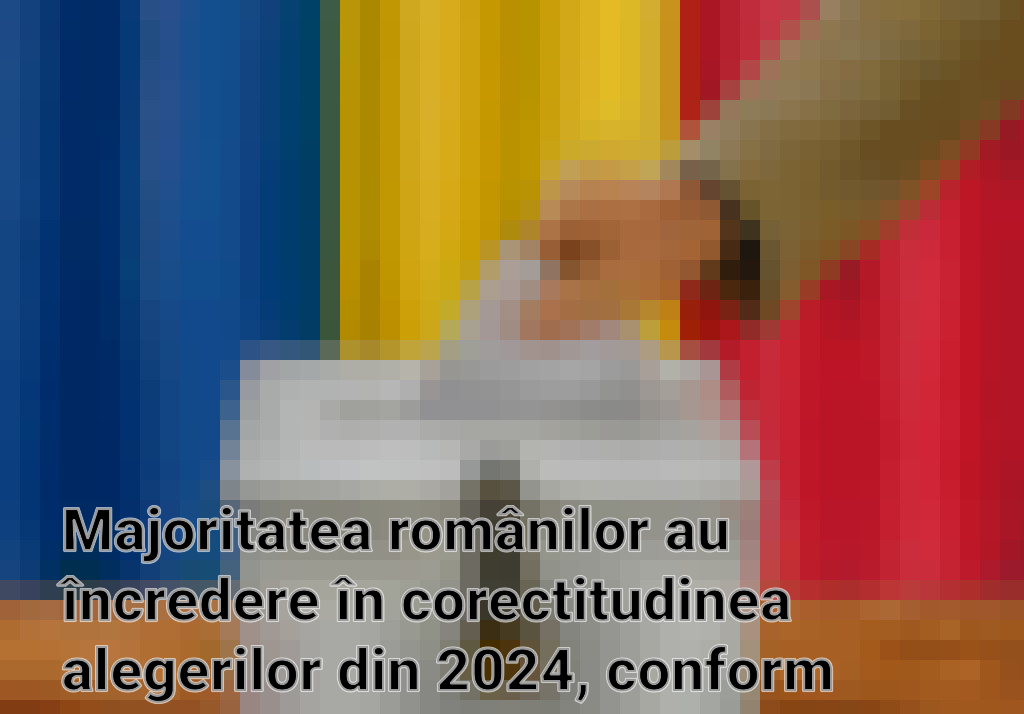 Majoritatea românilor au încredere în corectitudinea alegerilor din 2024, conform sondajului INSCOP Imagini