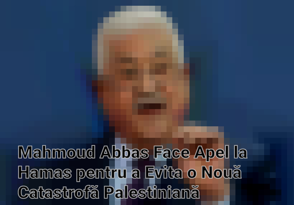 Mahmoud Abbas Face Apel la Hamas pentru a Evita o Nouă Catastrofă Palestiniană Imagini