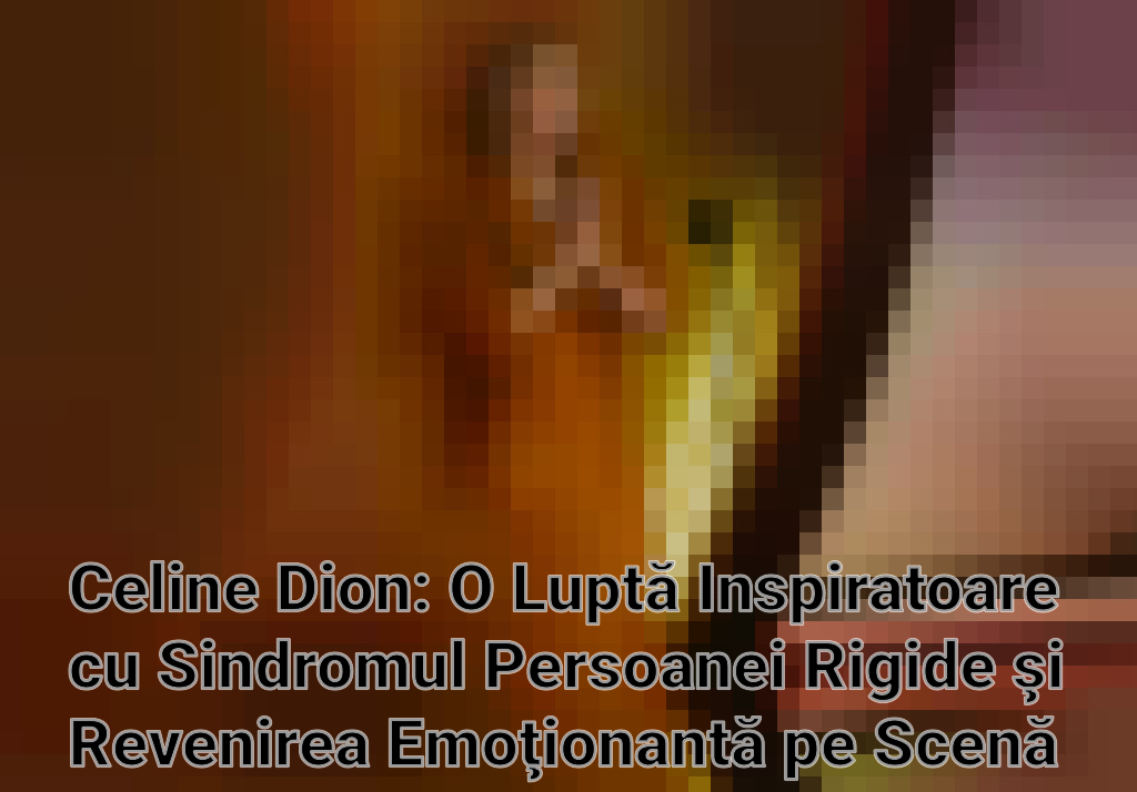 Celine Dion: O Luptă Inspiratoare cu Sindromul Persoanei Rigide şi Revenirea Emoţionantă pe Scenă Imagini