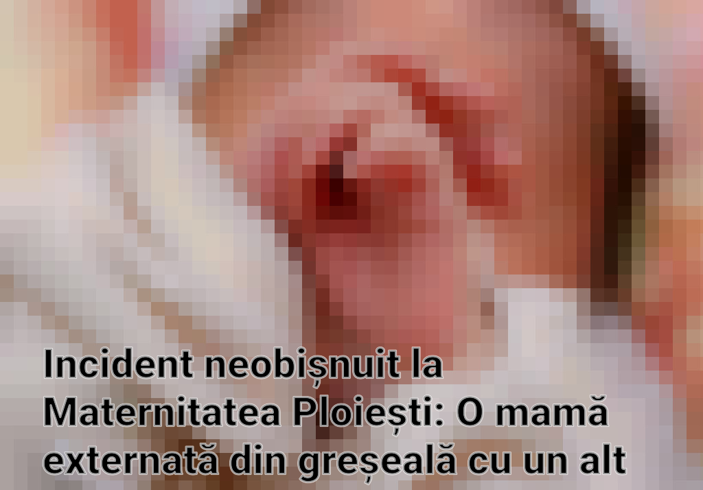 Incident neobișnuit la Maternitatea Ploiești: O mamă externată din greșeală cu un alt nou-născut Imagini