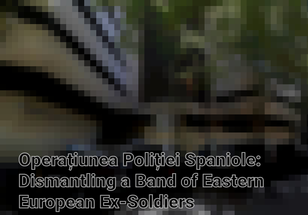 Operațiunea Poliției Spaniole: Dismantling a Band of Eastern European Ex-Soldiers Specialized in Luxury Villa Burglaries