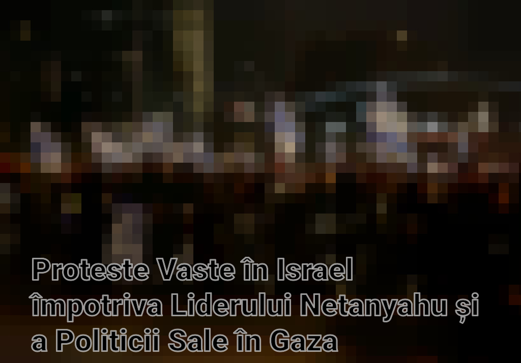 Proteste Vaste în Israel împotriva Liderului Netanyahu și a Politicii Sale în Gaza Imagini
