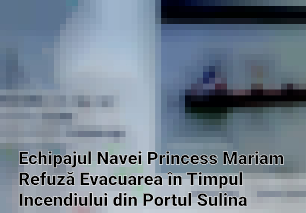Echipajul Navei Princess Mariam Refuză Evacuarea în Timpul Incendiului din Portul Sulina