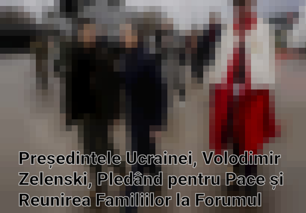 Președintele Ucrainei, Volodimir Zelenski, Pledând pentru Pace și Reunirea Familiilor la Forumul Economic Mondial din Davos Imagini