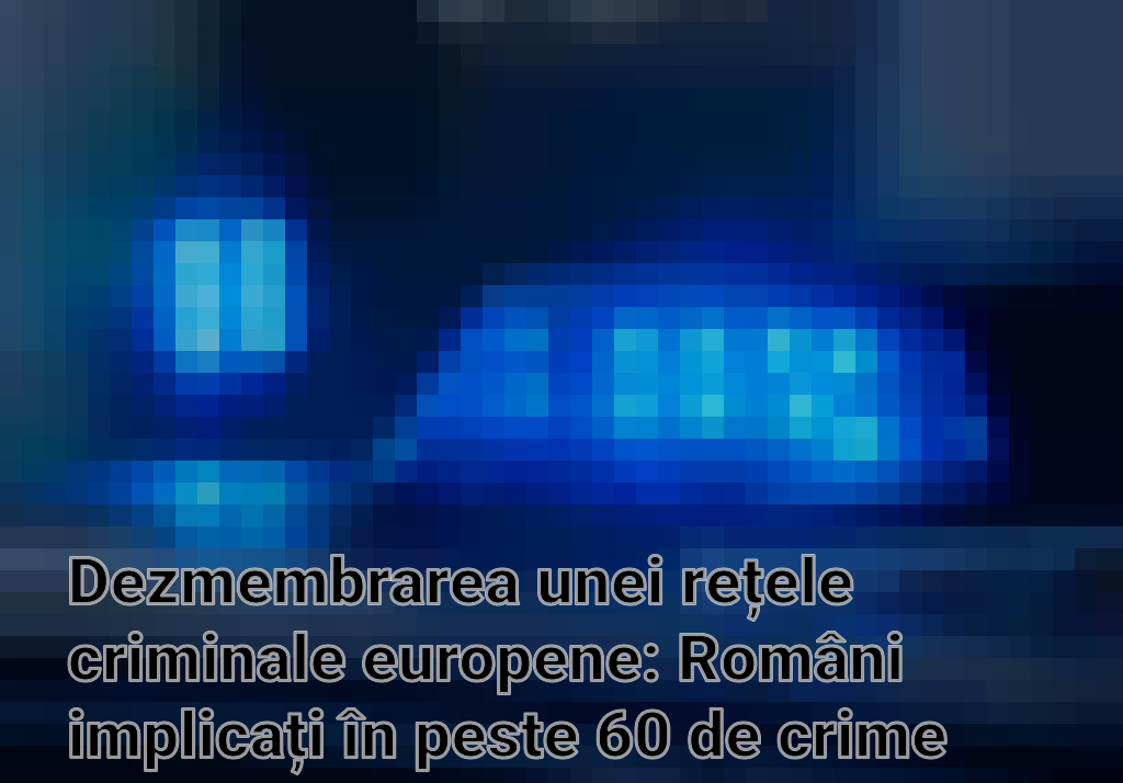 Dezmembrarea unei rețele criminale europene: Români implicați în peste 60 de crime