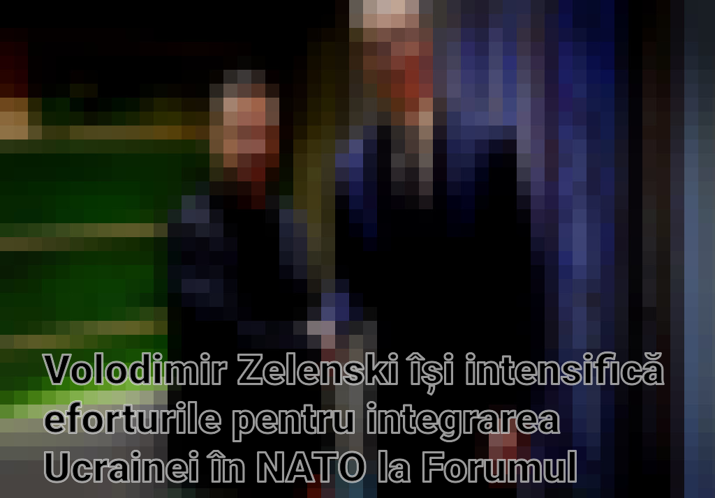 Volodimir Zelenski își intensifică eforturile pentru integrarea Ucrainei în NATO la Forumul Economic de la Davos