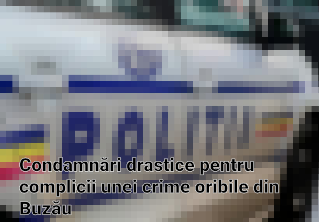 Condamnări drastice pentru complicii unei crime oribile din Buzău Imagini