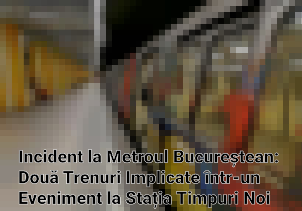 Incident la Metroul Bucureștean: Două Trenuri Implicate într-un Eveniment la Stația Timpuri Noi Imagini