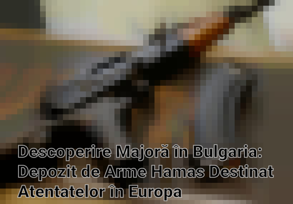 Descoperire Majoră în Bulgaria: Depozit de Arme Hamas Destinat Atentatelor în Europa