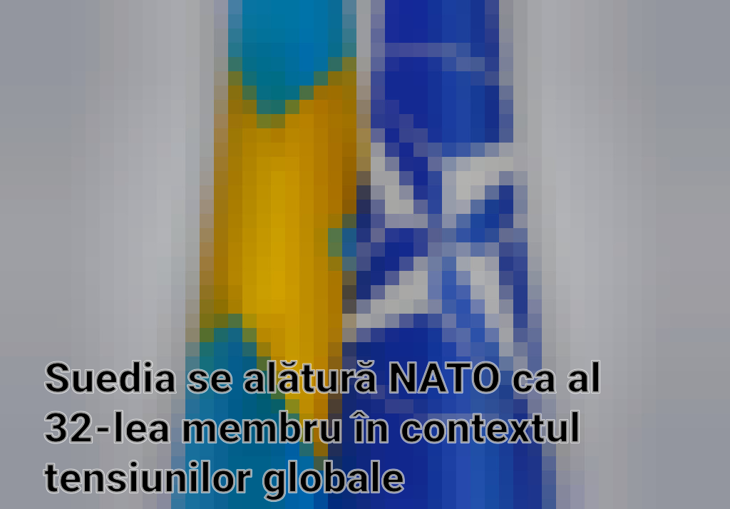 Suedia se alătură NATO ca al 32-lea membru în contextul tensiunilor globale