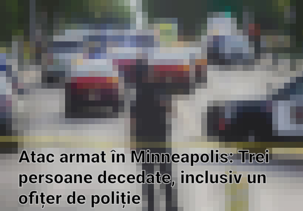 Atac armat în Minneapolis: Trei persoane decedate, inclusiv un ofițer de poliție
