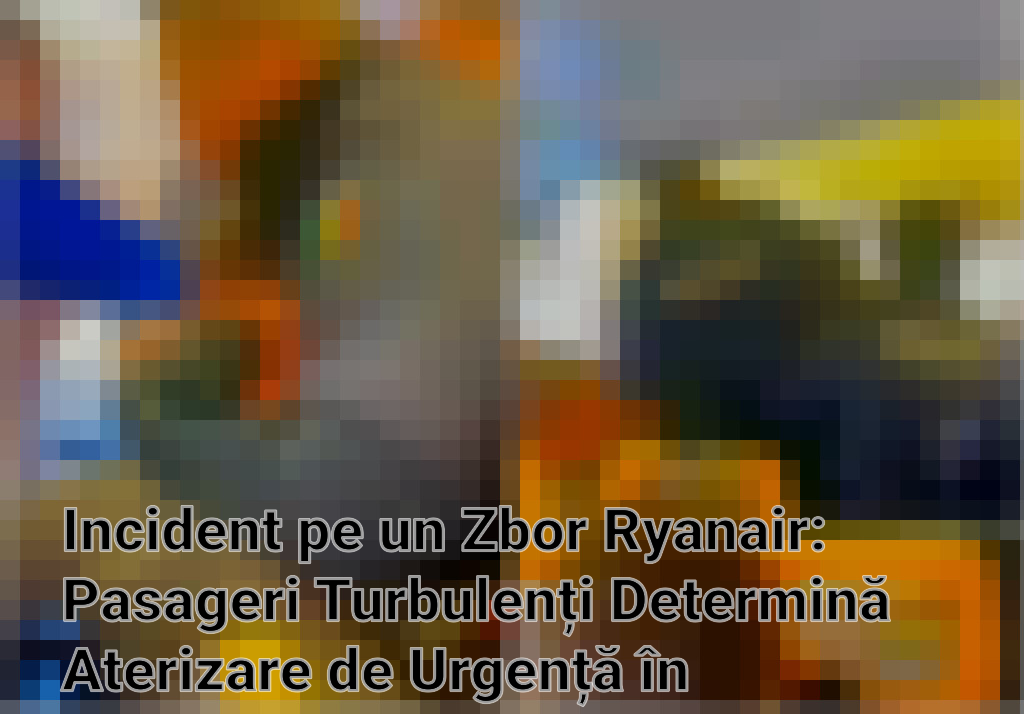 Incident pe un Zbor Ryanair: Pasageri Turbulenți Determină Aterizare de Urgență în Portugalia