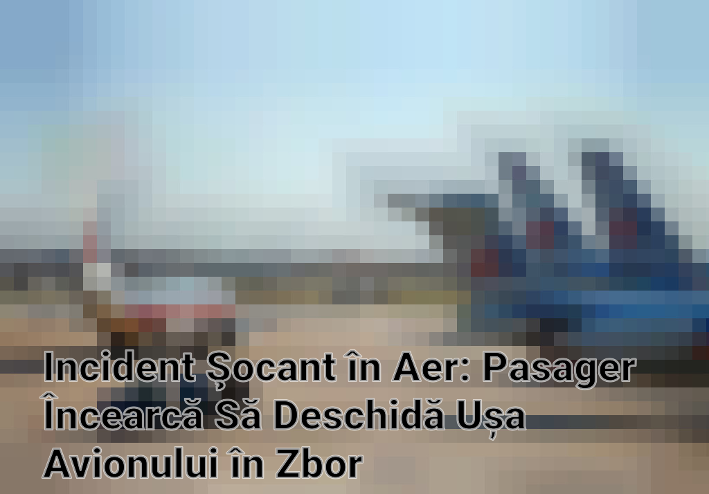Incident Şocant în Aer: Pasager Încearcă Să Deschidă Ușa Avionului în Zbor Imagini