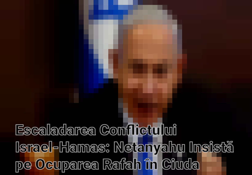 Escaladarea Conflictului Israel-Hamas: Netanyahu Insistă pe Ocuparea Rafah în Ciuda Avertismentelor Internaționale Imagini